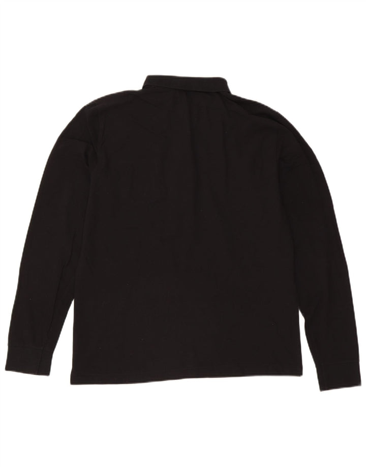 Trussardi Polo À Manches Longues Petit Noir Coton Homme