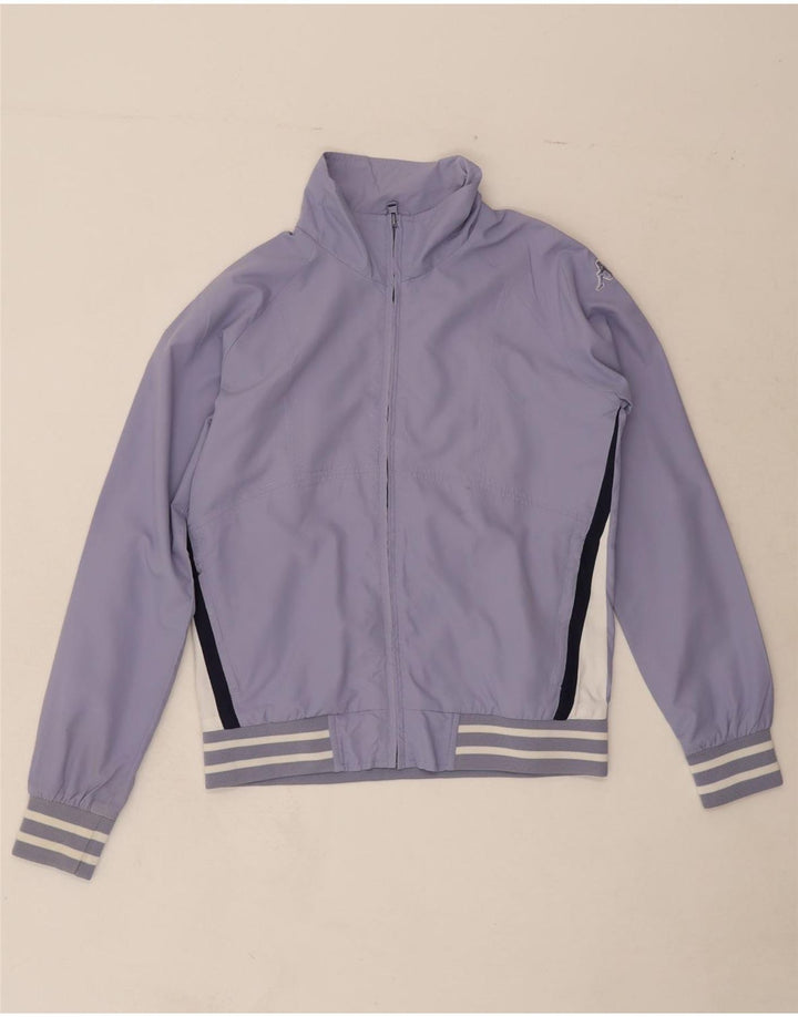KAPPA Womens Tracksuit Top Jacket UK 12 Medium Purple Polyester Vintage Kappa and Second-Hand Kappa from Messina Hembry 