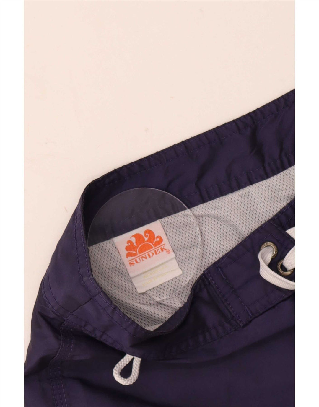 Short de bain homme Sundek polyester bleu marine moyen