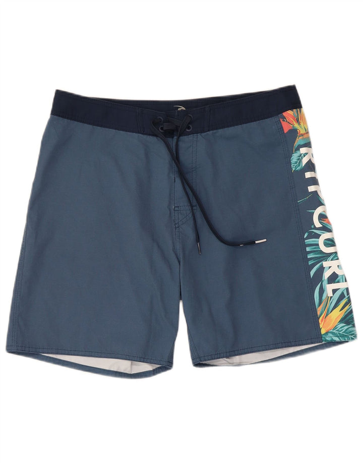 RIP CURL Short de Bain Graphique Homme Bleu Marine Moyen Floral Polyester