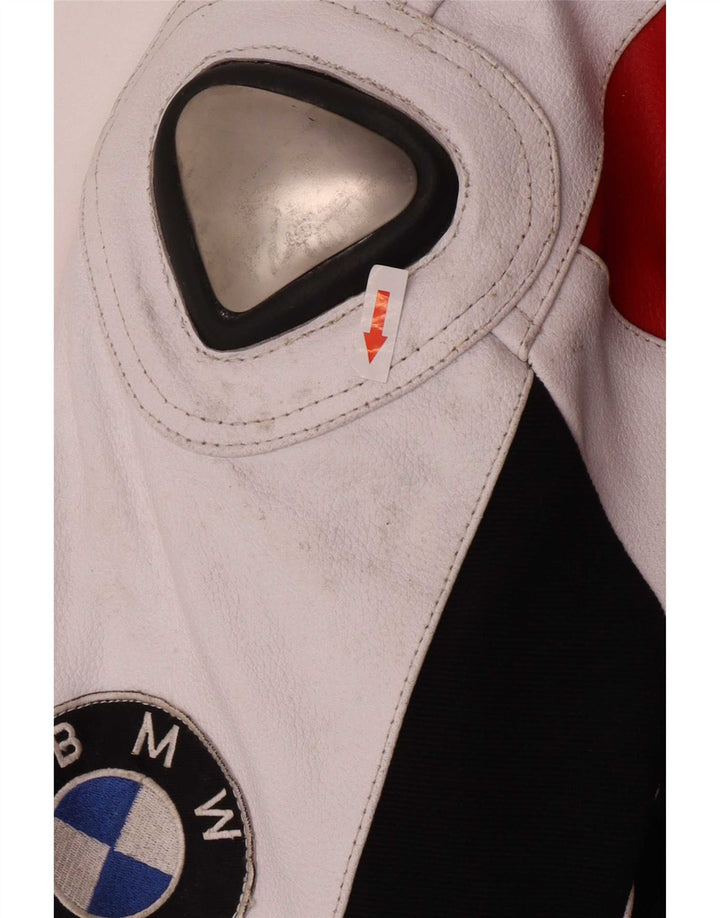 BMW Veste de course en cuir pour homme UK 42 XL Multicolore Colourblock