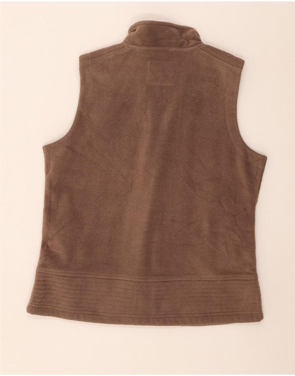M&Co Gilet Polaire Femme UK 16 Large Marron Polyester