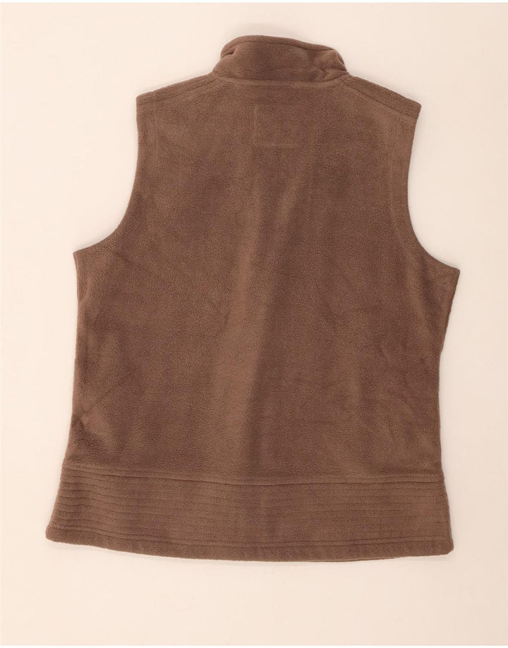 M&Co Gilet Polaire Femme UK 16 Large Marron Polyester