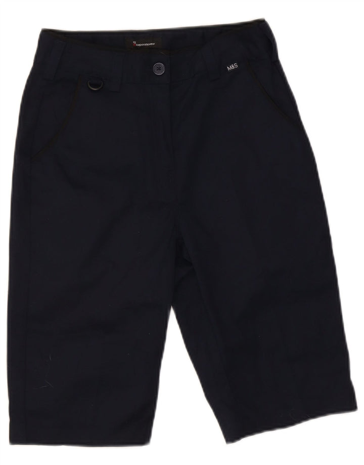 Marks & Spencer Bermuda Femme UK 6 XS W26 Bleu Marine Polyester