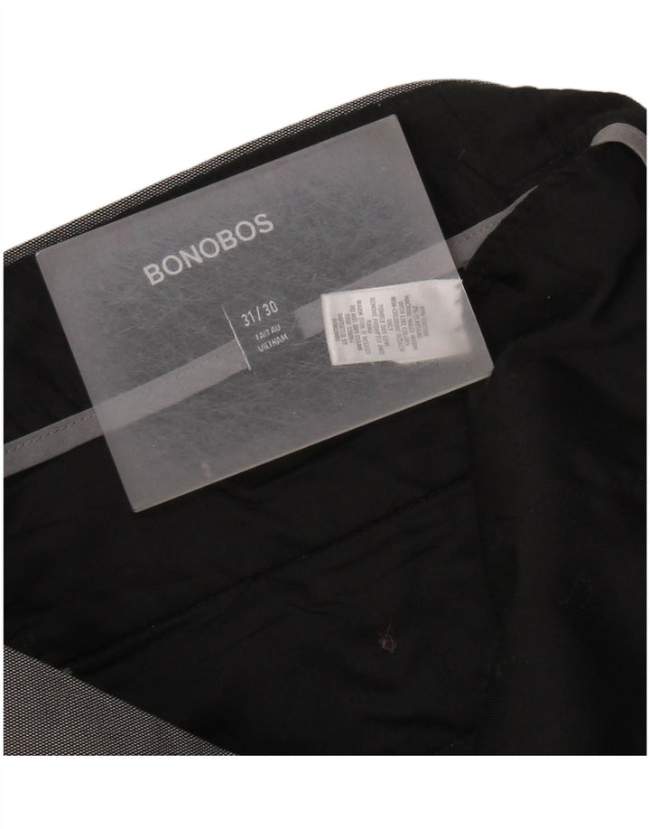 BONOBOS Pantalon décontracté slim homme W31 L30 Gris Coton