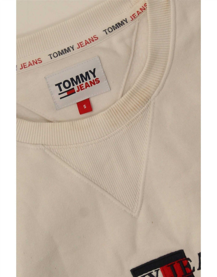 Tommy Hilfiger Sweat-shirt graphique pour homme Petit coton blanc