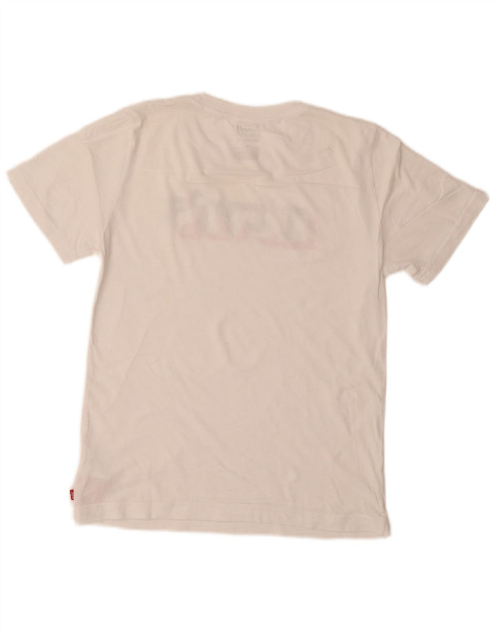 LEVI'S T-Shirt Graphique Garçon 13-14 ans Blanc Coton