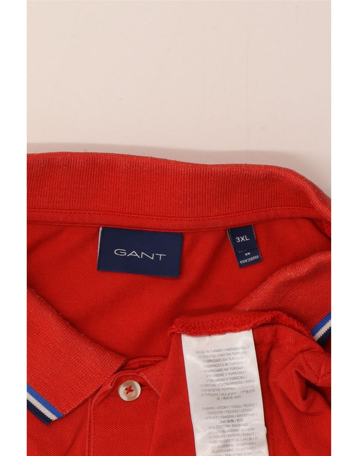 Gant Polo Homme 3XL Rouge Coton