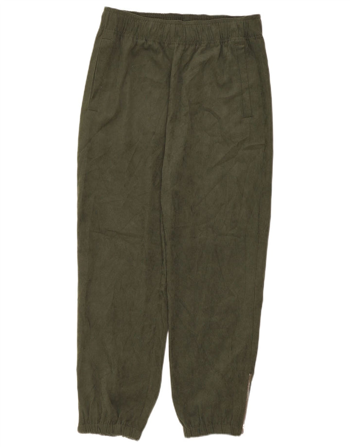 Pantalon court de jogging pour femme Zara Medium W28 L25 Kaki Polyester