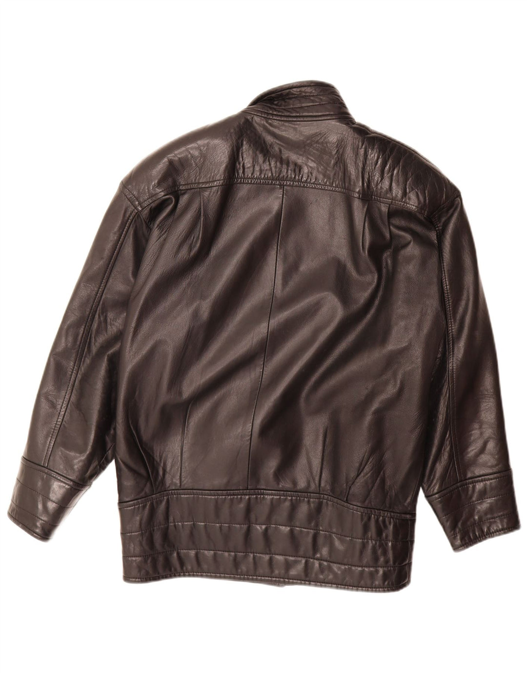 Danier Veste en cuir surdimensionnée pour femme UK 6 XS Noir