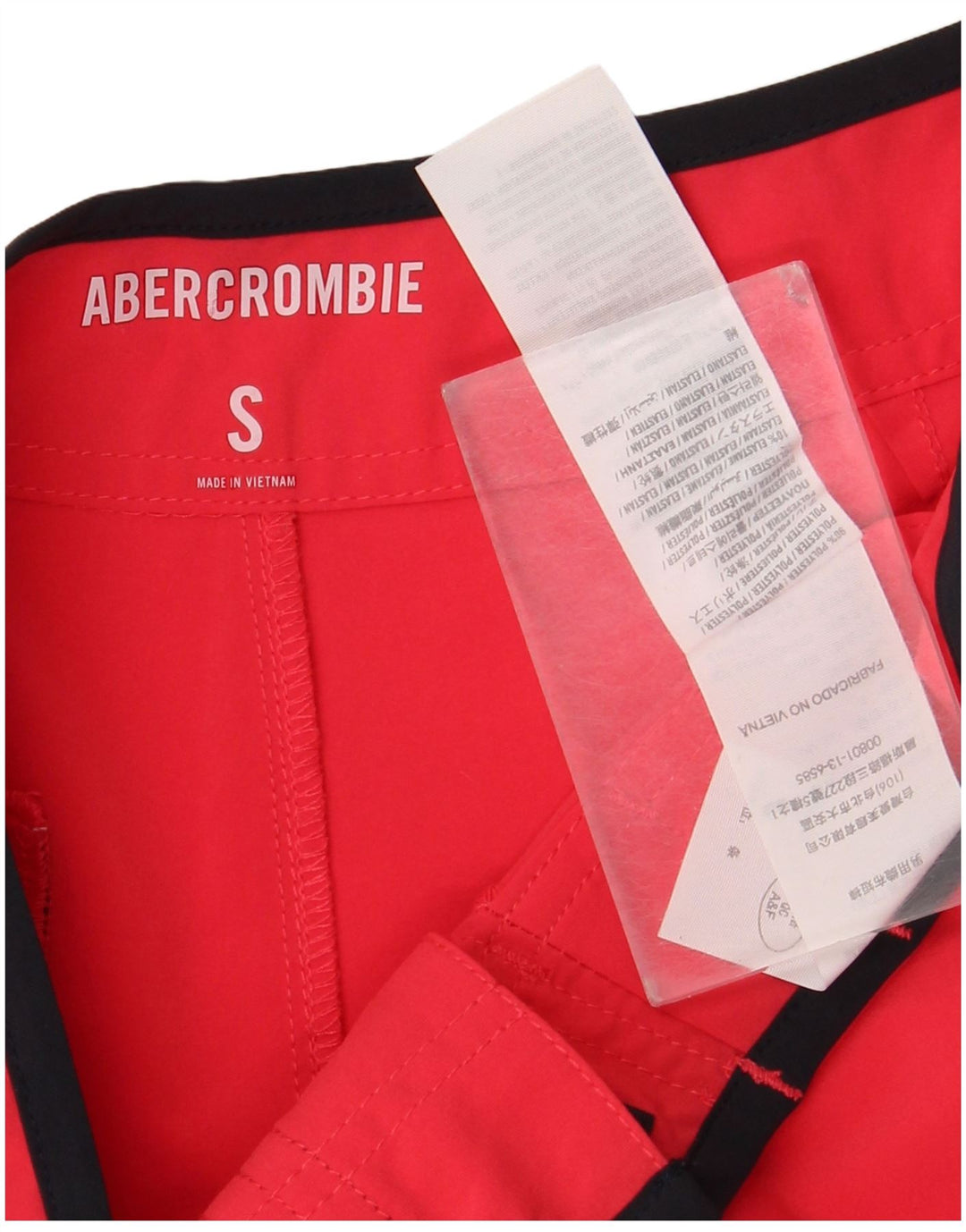 Abercrombie & Fitch Short de bain pour homme Petit rose Polyester