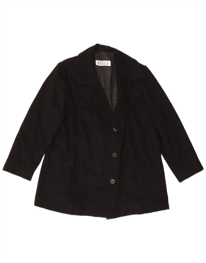 Marella Caban Femme UK 18 XL Laine Noire
