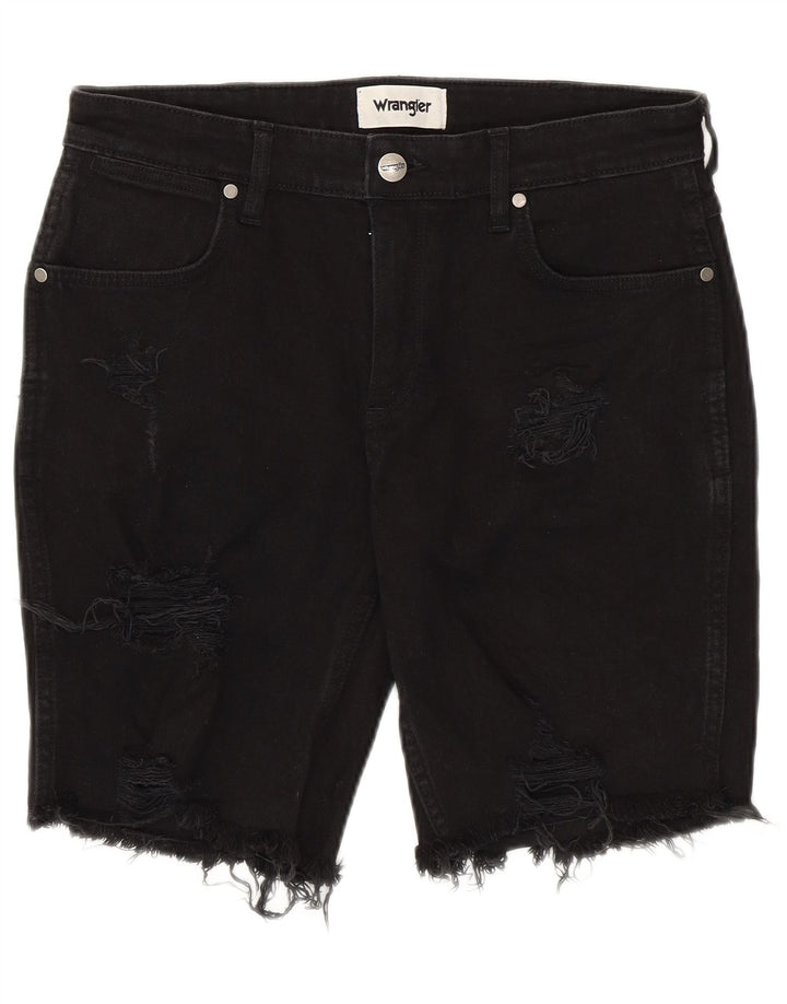 Wrangler Short en jean vieilli pour homme W32 en coton noir moyen