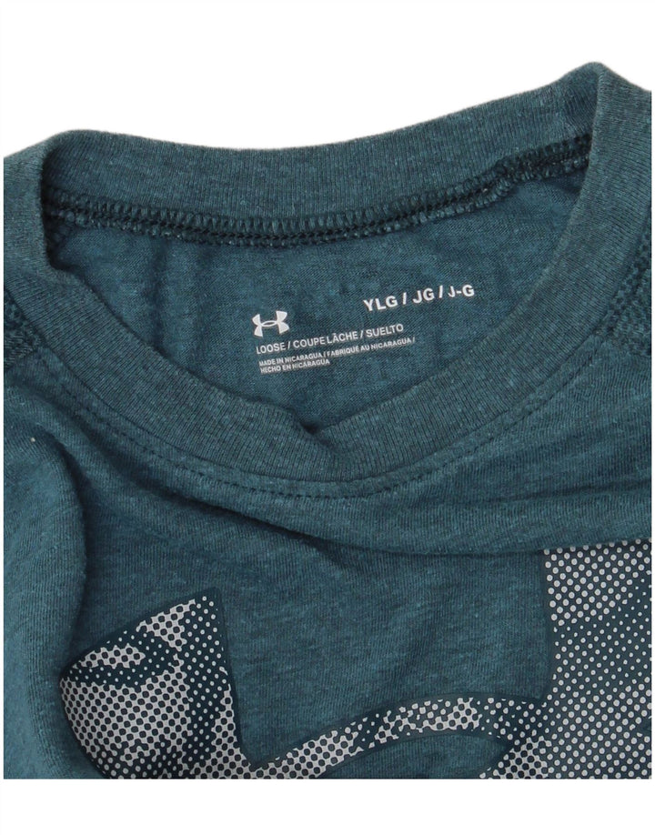 Under Armour T-Shirt Graphique Garçon 11-12 Ans Grand Bleu