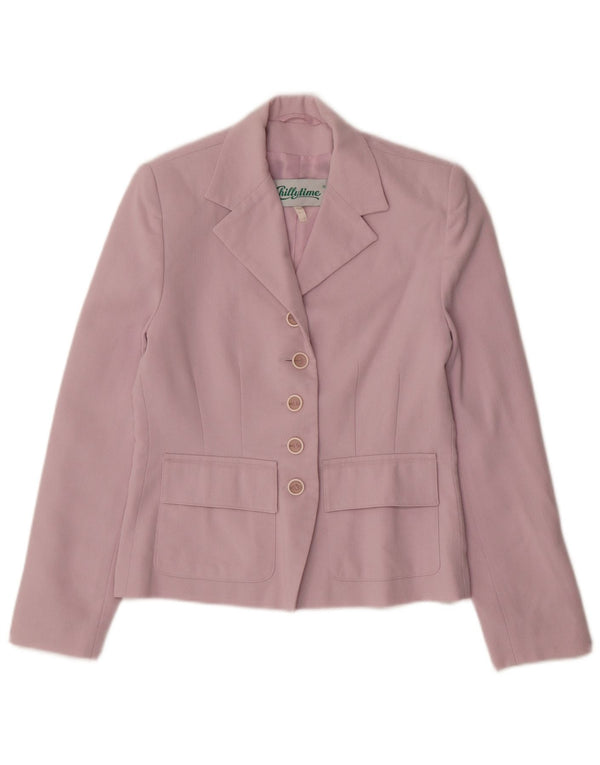 Chillytime Veste blazer à 5 boutons pour femme UK 8 Small Rose