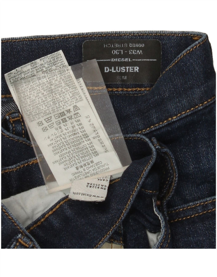 DIESEL Jean Slim D-Luster Homme W33 L30 Bleu Coton