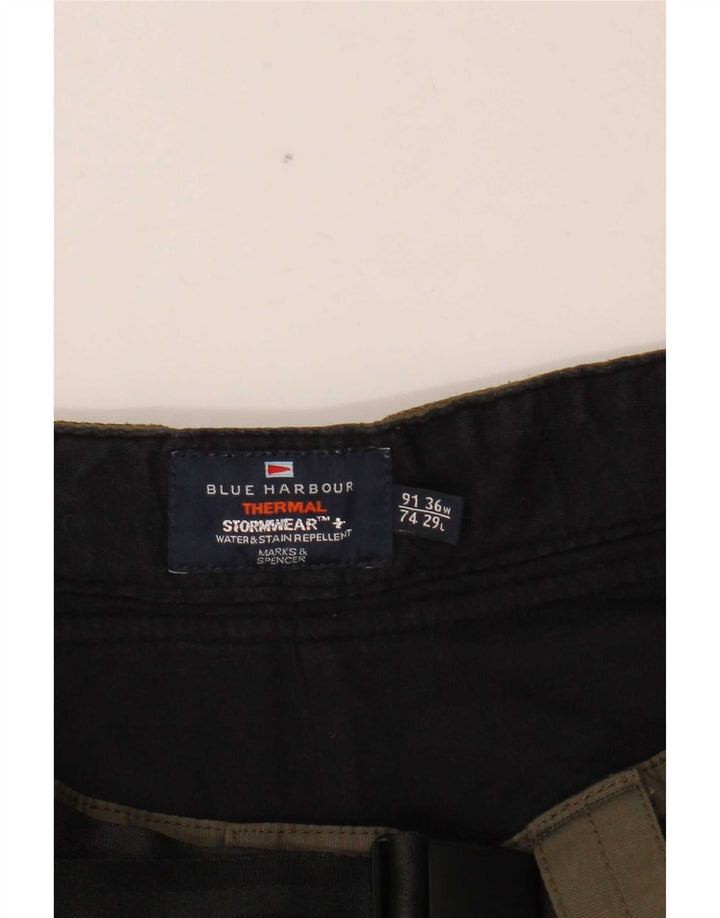 Marks & Spencer Pantalon Cargo Droit Blue Harbor Homme Kaki