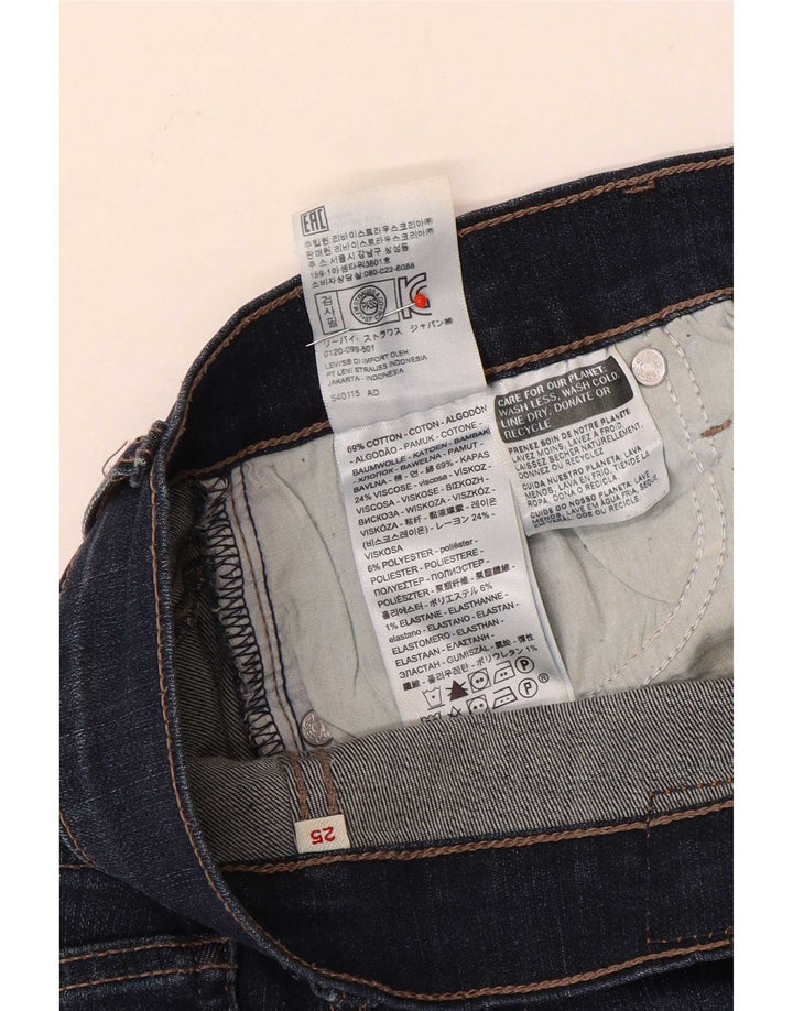 Levi's Short en Jean W25 XS Bleu Marine Coton Femme