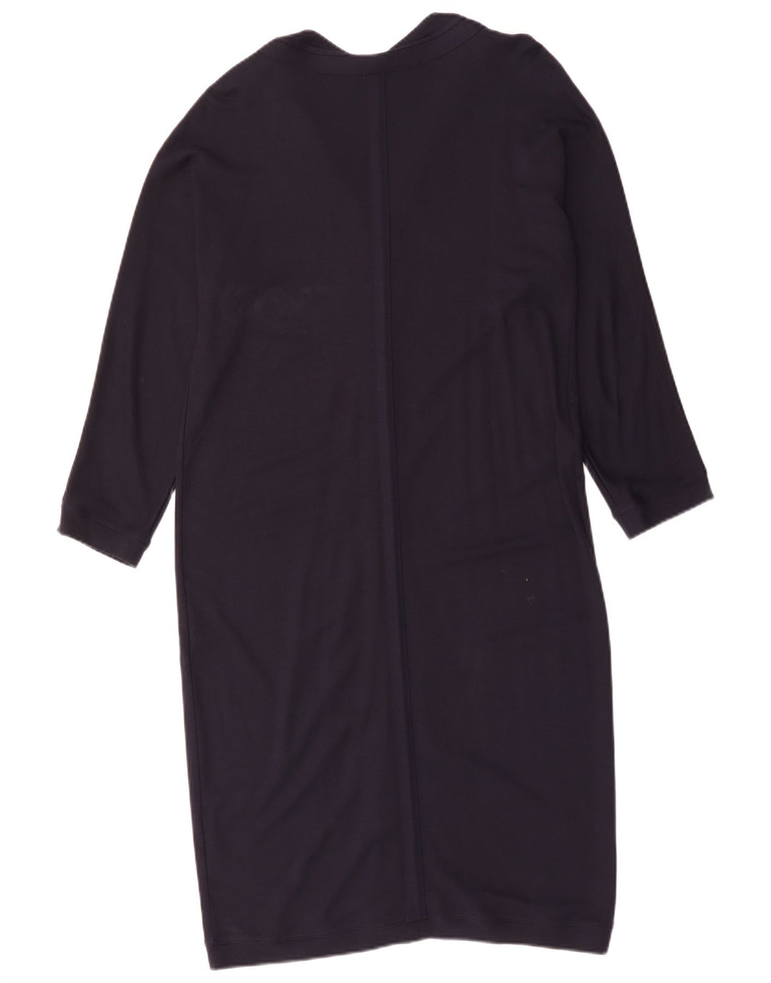 Jaeger Robe basique à manches longues pour femme UK 46 Large Bleu marine Viscose