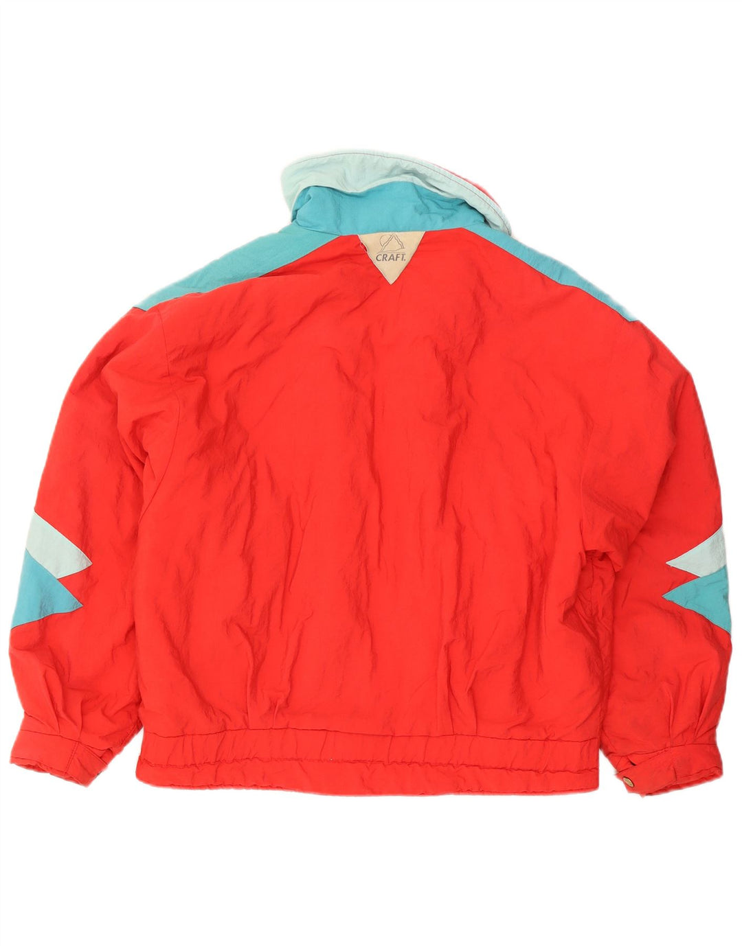 veste de ski femme vintage UK 20 2XL Colorblock rouge