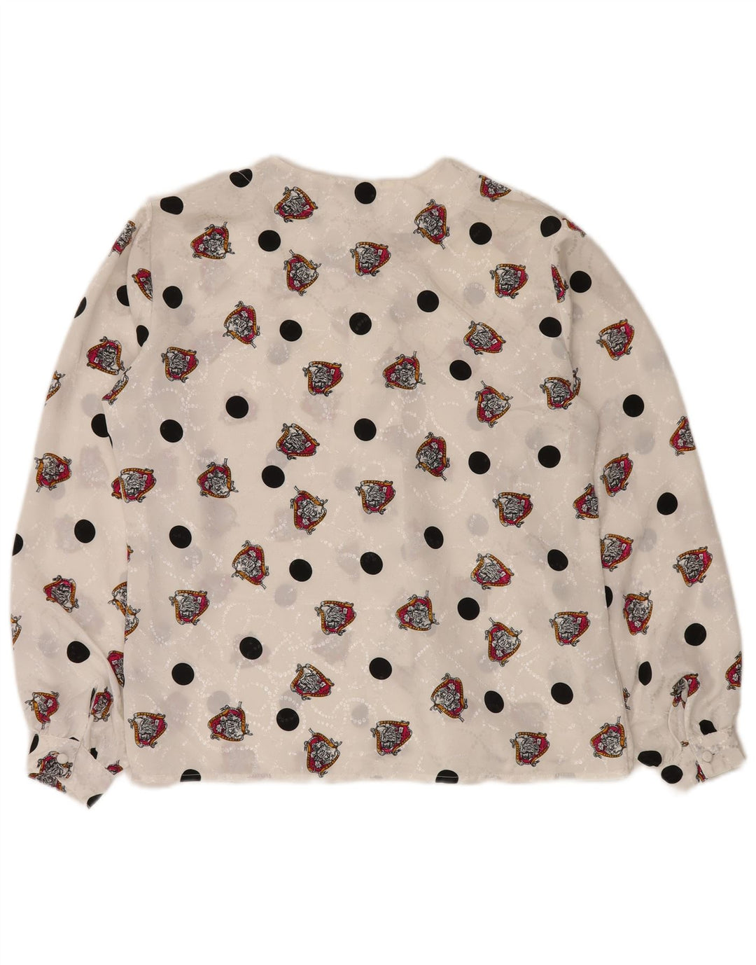 NOTATIONS Chemisier à motif abstrait pour femme UK 16 Large Blanc Polyester