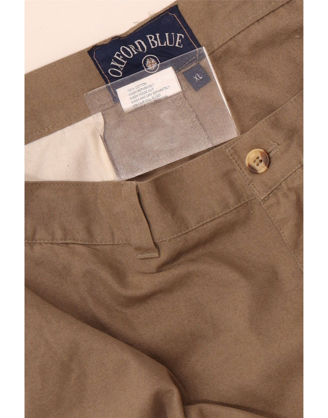 OXFORD BLUE Short Cargo Homme XL W38 Coton Beige