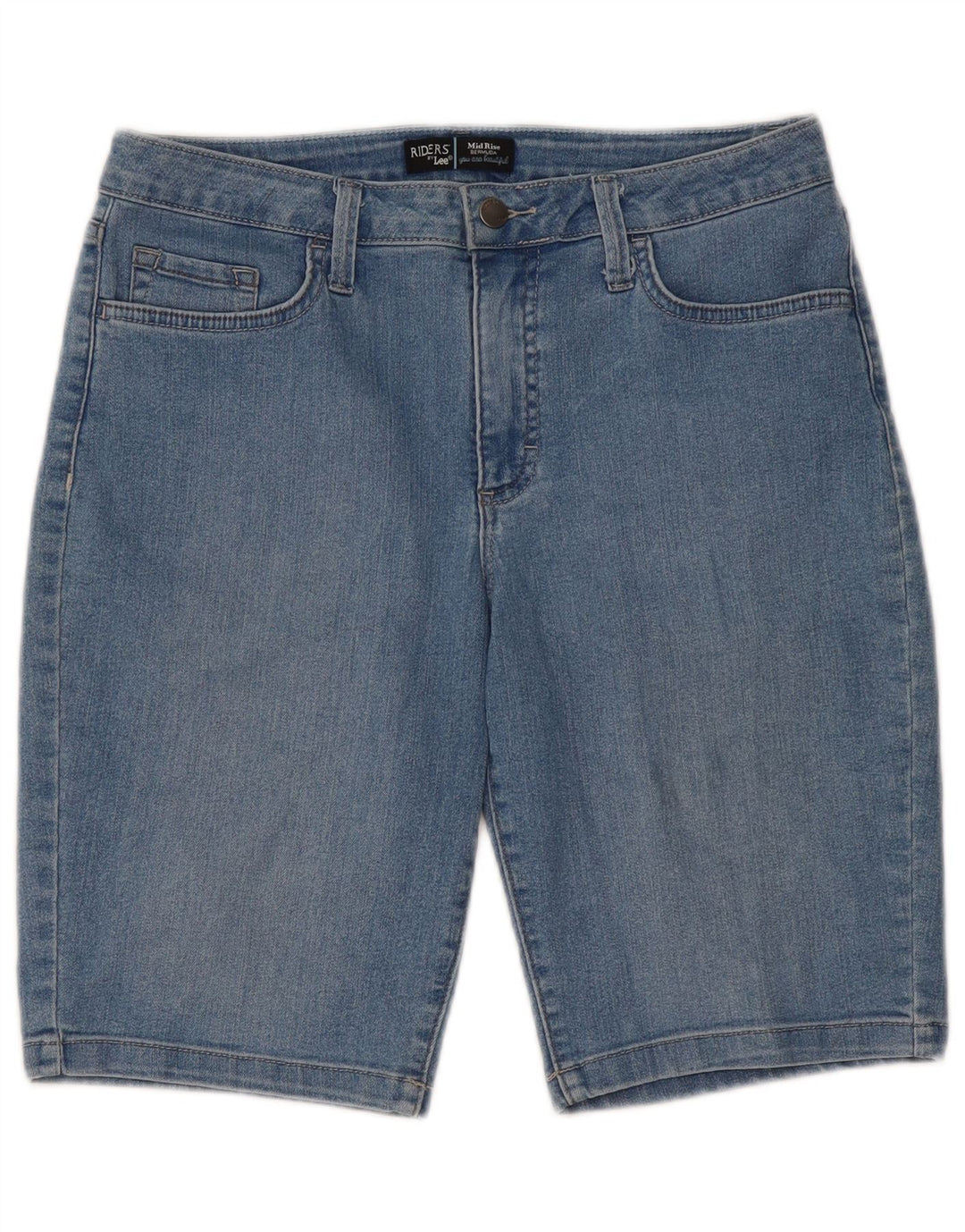 Lee Bermuda Taille Moyenne Riders Femme W30 Bleu Moyen
