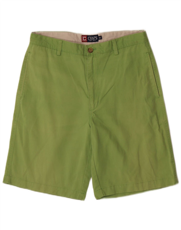 CHAPS Short Chino Homme W32 Coton Vert Moyen