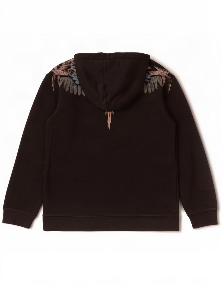 Marcelo Burlon Pull à capuche pour homme en coton noir moyen