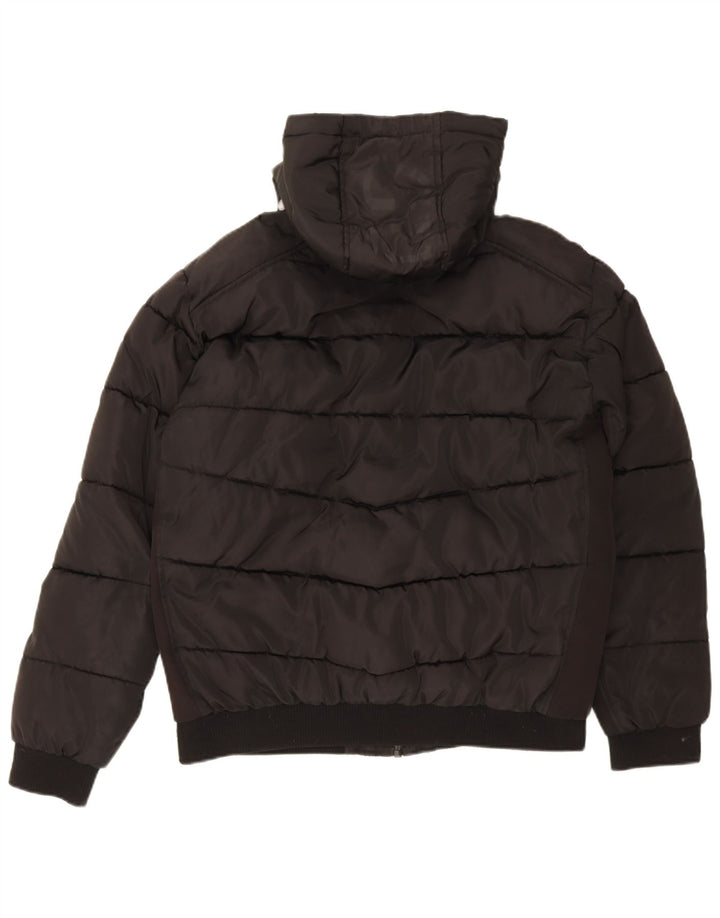 Guess Veste matelassée à capuche pour hommes UK 42 XL Noir Polyester