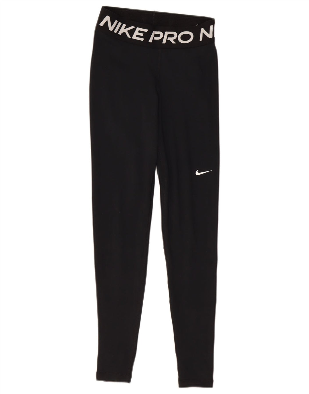 NIKE Legging graphique Dri Fit pour femme UK 4 XS Noir Polyester