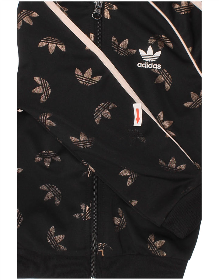 Adidas Veste de Survêtement Graphique Fille 3-4 Ans Noir Polyester