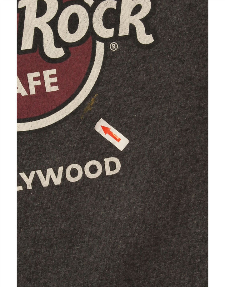 Hard Rock Cafe Pull Hollywood Graphic pour homme Gris moyen moucheté