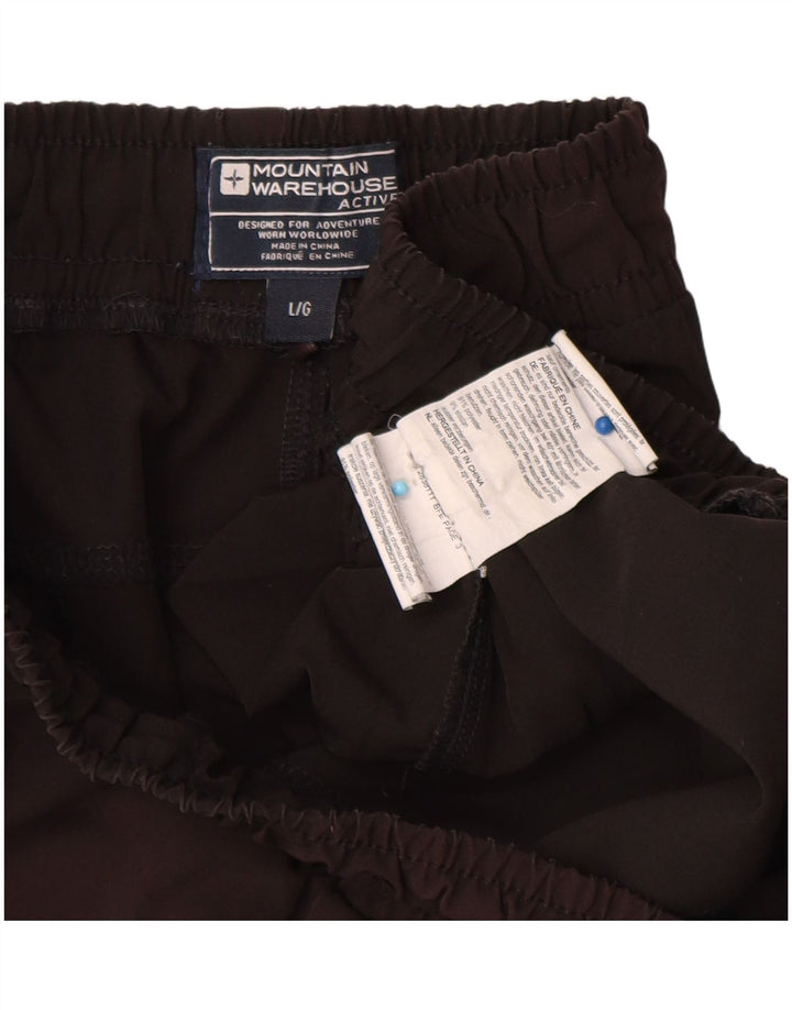 Mountain Warehouse Short de sport pour homme en polyester noir Taille L