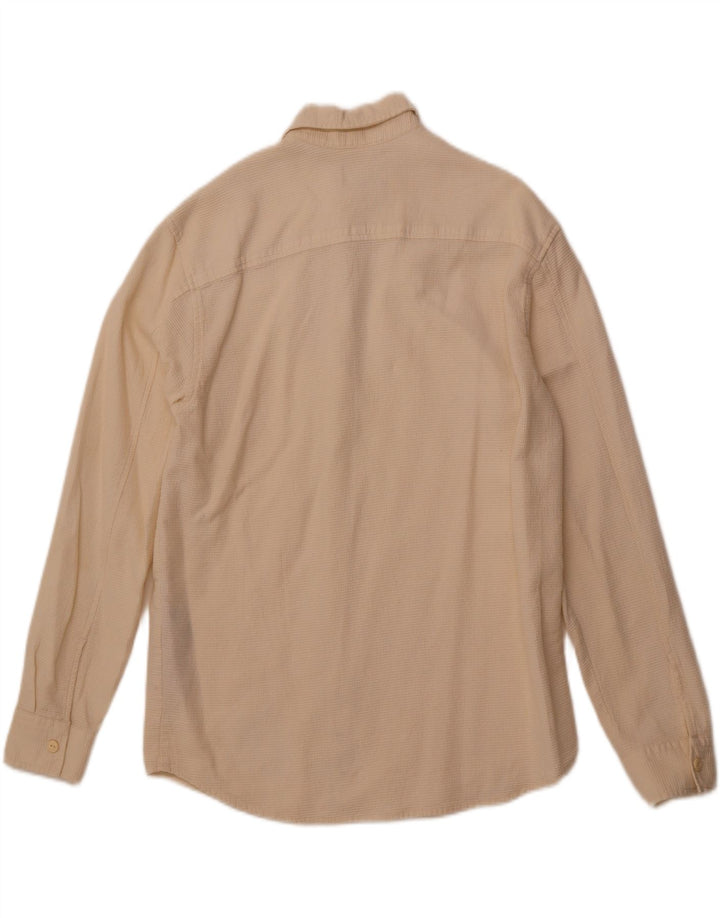 PULL & BEAR Chemise Homme Petit Blanc Cassé Coton