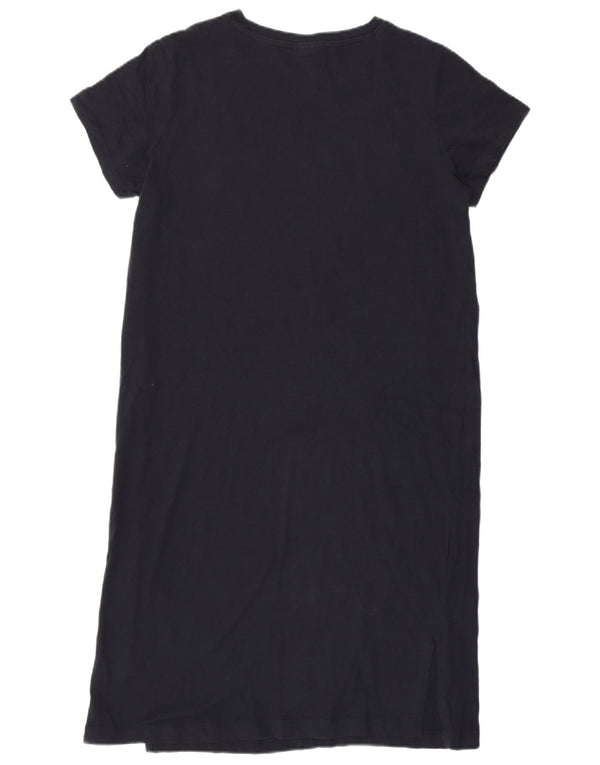 Champion Robe T-Shirt Graphique Femme UK 14 Coton Bleu Marine Moyen