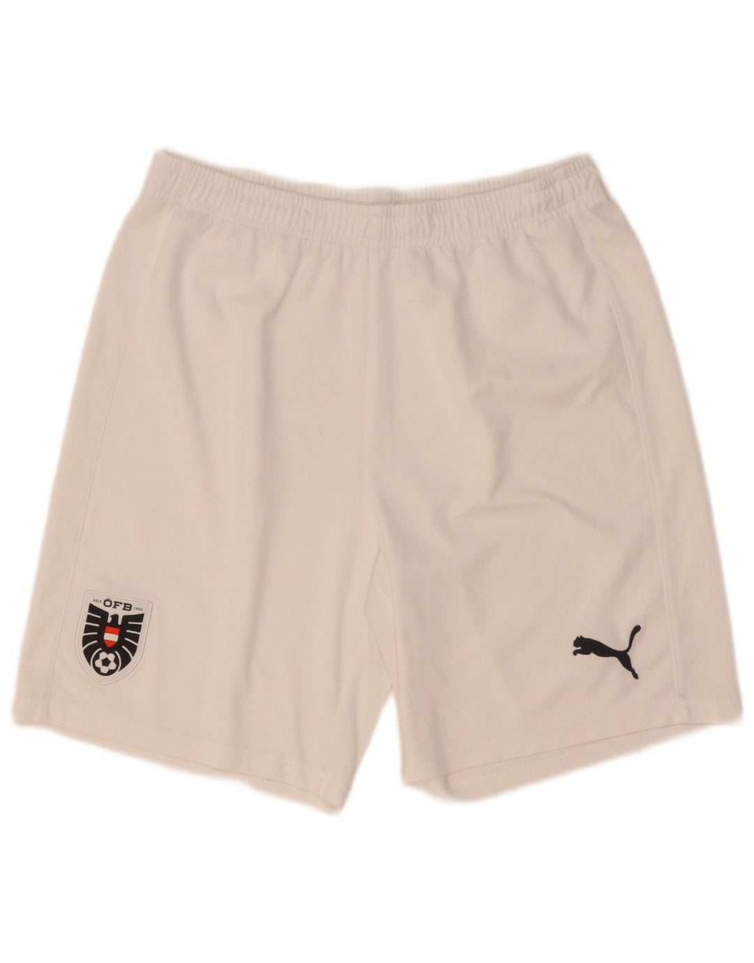 Puma Short de Sport Homme Blanc Moyen