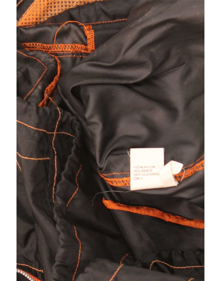 vintage Veste de pluie homme UK 42 XL Noir Colourblock Nylon