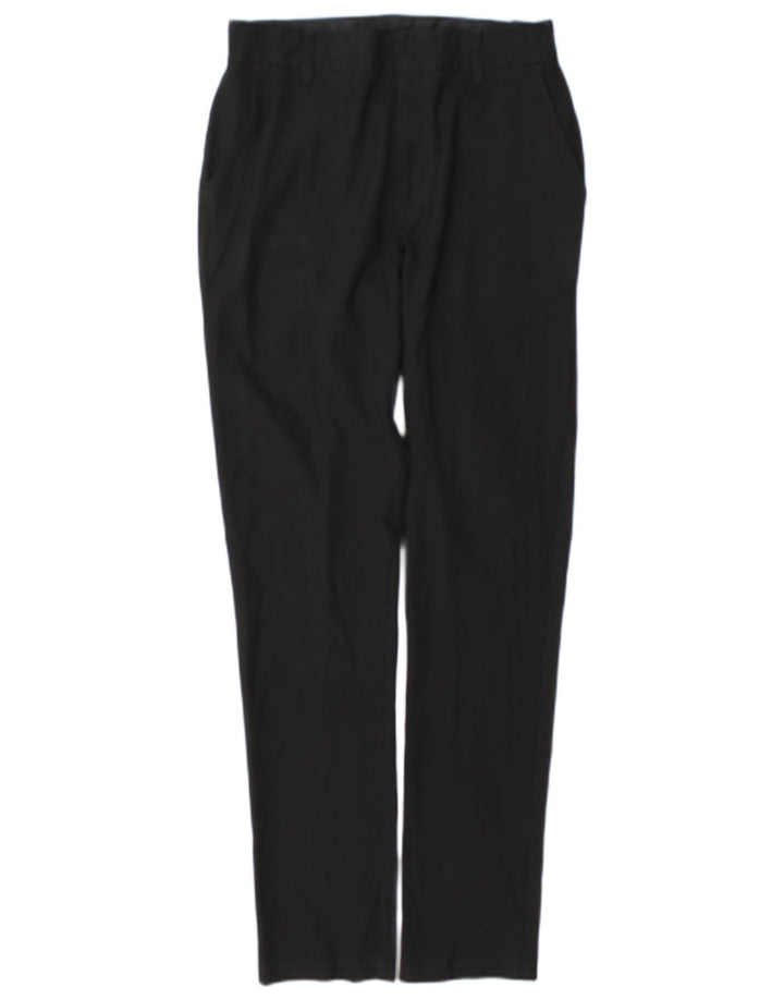 Marks & Spencer Pantalon de Costume Slim Garçon 13-14 Ans W27 L29 Noir Polyester