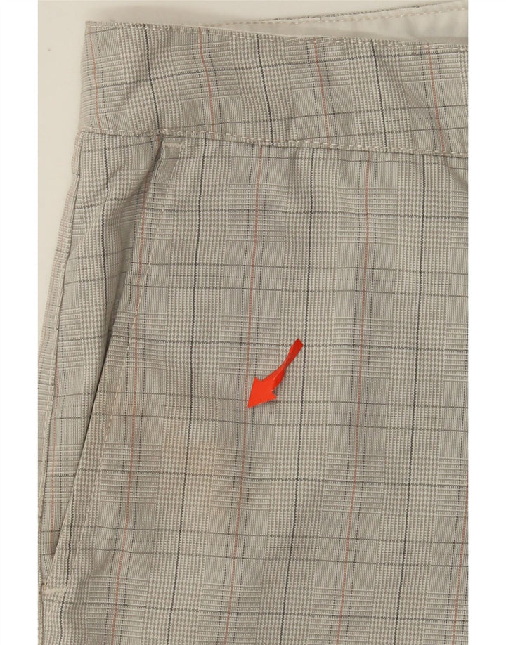 Hurley Short Chino Homme W32 Beige Moyen à Carreaux Polyester