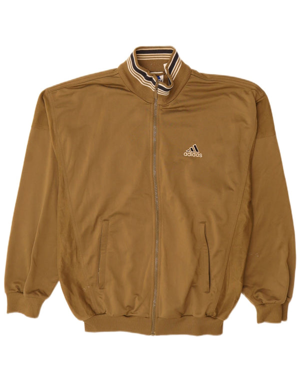 Adidas Veste de survêtement pour homme UK 40/42 Kaki moyen Polyester