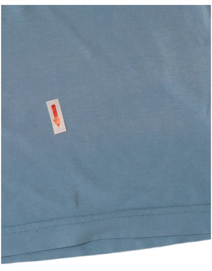 Kappa T-Shirt Graphique Homme Bleu Moyen Coton