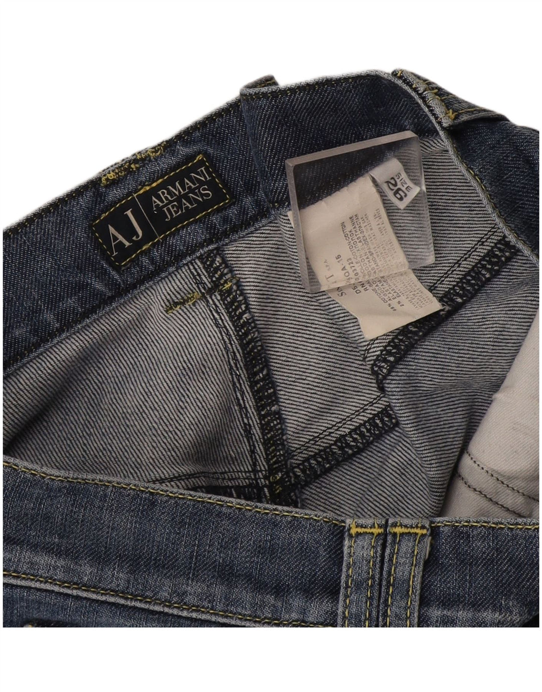 Armani Femme Jean Slim W26 L29 Bleu Coton