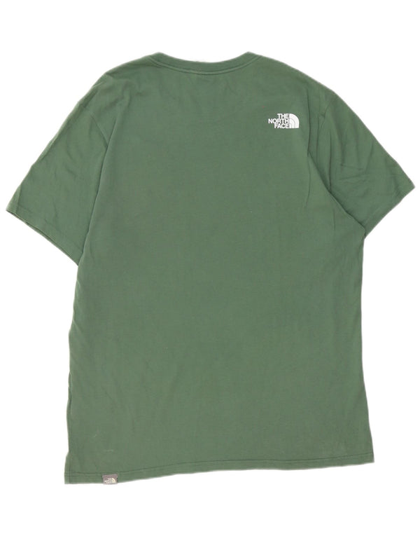 The North Face T-shirt graphique pour hommes, grand, vert, coton