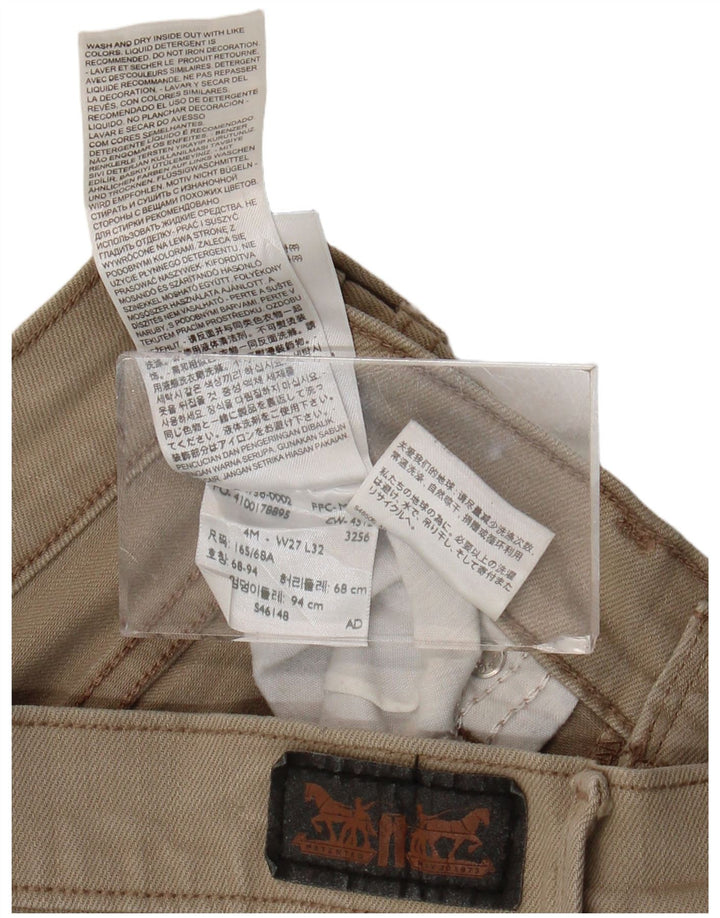 LEVI'S Short en Jean 505 Femme W27 Petit Coton Beige