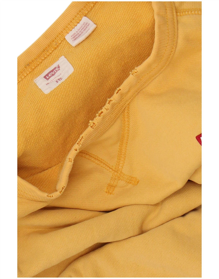 Levi's Sweat Oversize Femme UK 20 2XL Jaune Coton