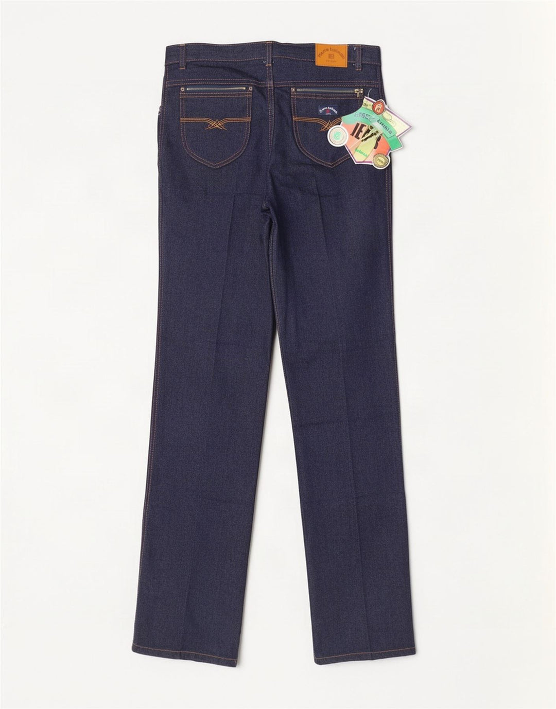 Pierre Balmain Jean droit homme W34 L34 bleu marine coton