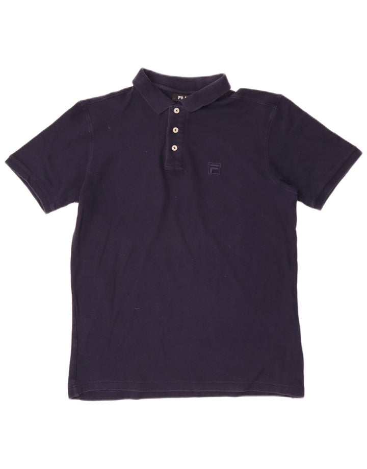 Fila Polo Homme Bleu Marine Moyen Coton
