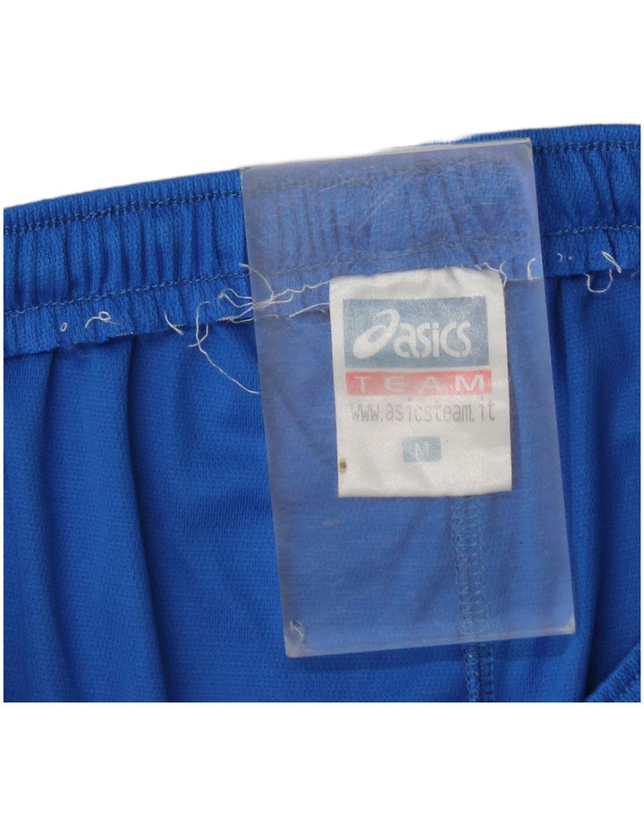 Asics Short de sport graphique pour femme UK 14 Bleu moyen Polyester colour block