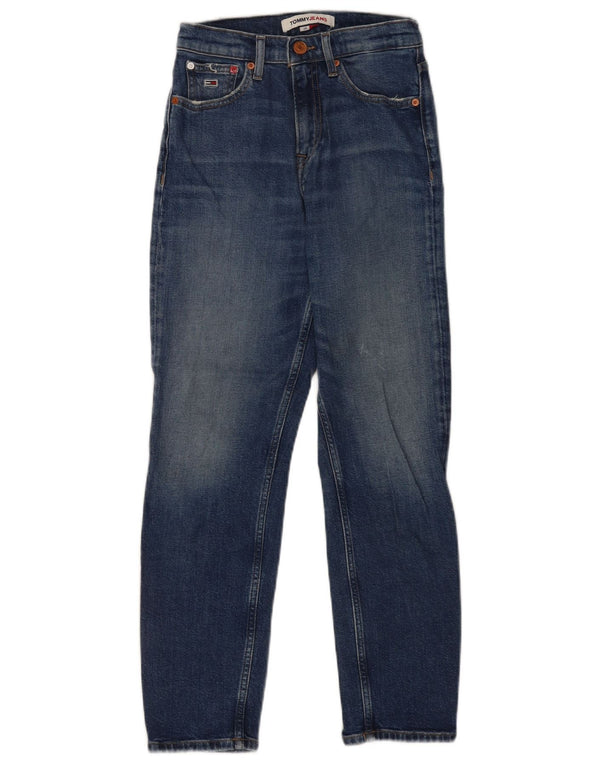 Tommy Hilfiger Jean slim effet vieilli pour femme W24 L25 Bleu
